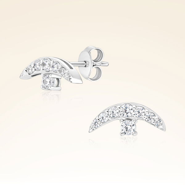 0,35 Karat Fantezi Pırlanta Küpe - Pare Pırlanta