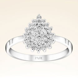 0,35 Karat Fantezi Pırlanta Yüzük - 1