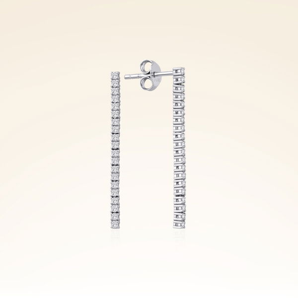 0,35 Karat Fantezi Suyolu Küpe - Pare Pırlanta