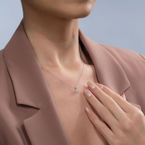 0,35 Karat Tektaş Pırlanta Kolye - Pare Pırlanta