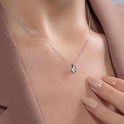 0,35 Karat Tektaş Pırlanta Kolye - PR00465 - 2