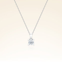 0,35 Karat Tektaş Pırlanta Kolye - 1