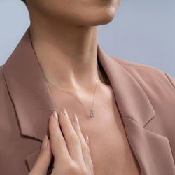 0,35 Karat Tektaş Pırlanta Kolye - PR00510 - 2