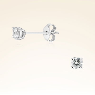 0,35 Karat Tektaş Pırlanta Küpe - Pare Pırlanta