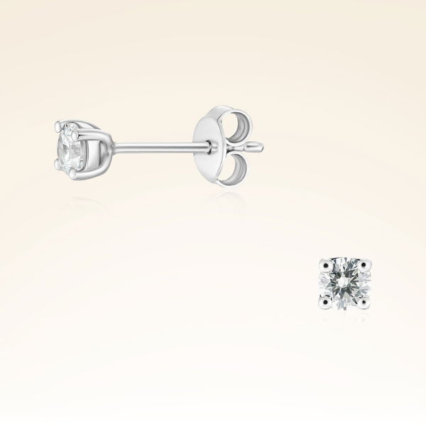 0,35 Karat Tektaş Pırlanta Küpe - Pare Pırlanta