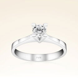 0,35 Karat Tektaş Pırlanta Yüzük - 1