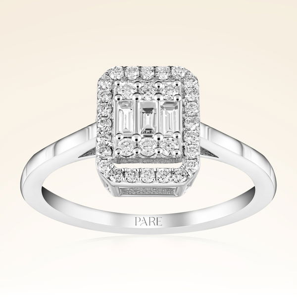 0,36 Karat Baget Pırlanta Yüzük - Pare Pırlanta