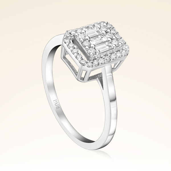 0,36 Karat Baget Pırlanta Yüzük - Pare Pırlanta