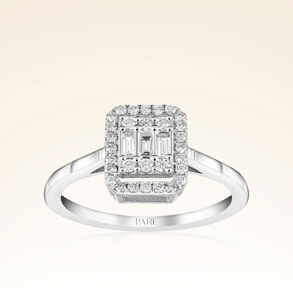 0,36 Karat Baget Pırlanta Yüzük - Pare Pırlanta