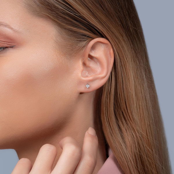 0,36 Karat Fantezi Pırlanta Küpe - Pare Pırlanta