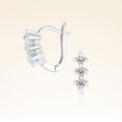 0,36 Karat Tria Pırlanta Küpe - 1