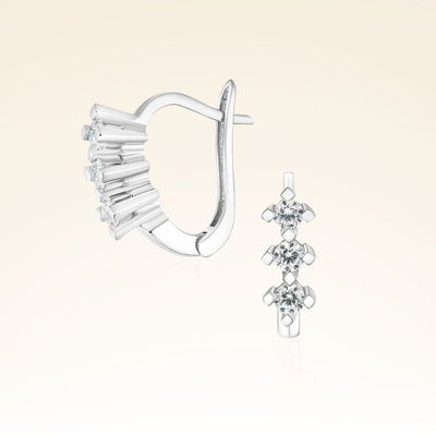 0,36 Karat Tria Pırlanta Küpe - Pare Pırlanta