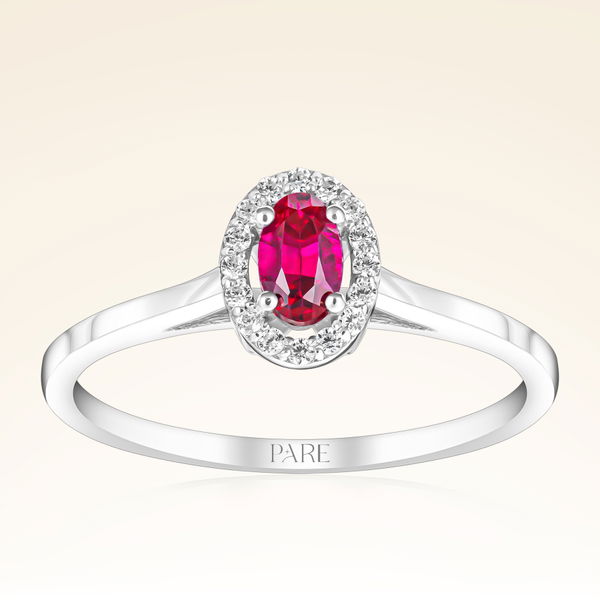 0,36 Karat Yakut Pırlanta Yüzük - Pare Pırlanta