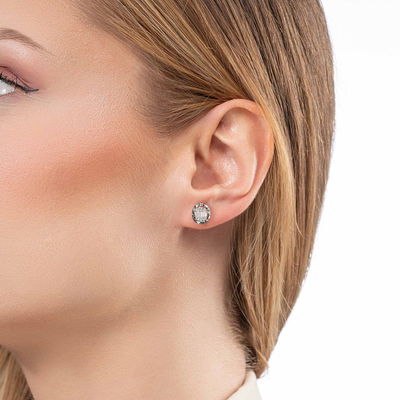 0,37 Karat Efektli Baget Pırlanta Küpe - Pare Pırlanta