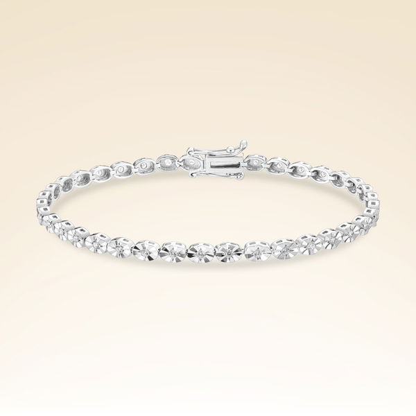 0,37 Karat Efektli Suyolu Pırlanta Bileklik - Pare Pırlanta