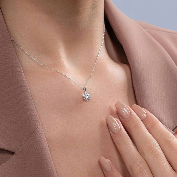 0,37 Karat Fantazi Pırlanta Kolye - Pare Pırlanta