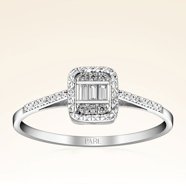 0,37 Karat Pırlantalı Baget Set - Pare Pırlanta