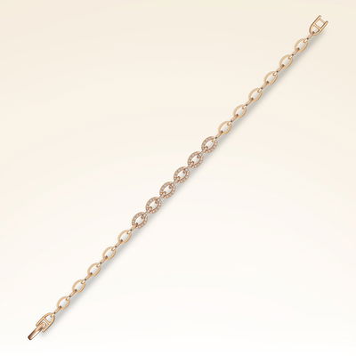 0,37 Karat Pırlanta Taşlı Rose Bileklik - Pare Pırlanta