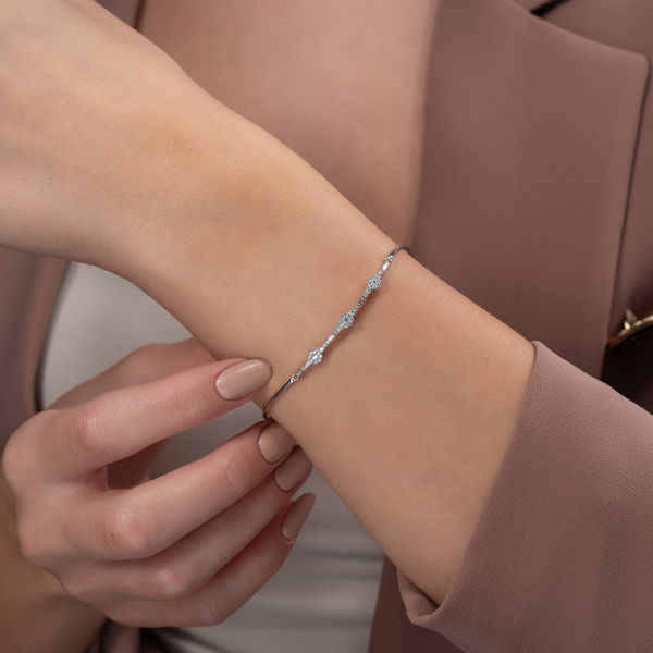 0,38 Karat Baget Pırlanta Bileklik - Pare Pırlanta