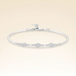 0,38 Karat Baget Pırlanta Bileklik - 1