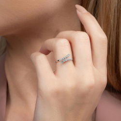 0,38 Karat Pırlanta Taşlı Trend Yüzük - 4