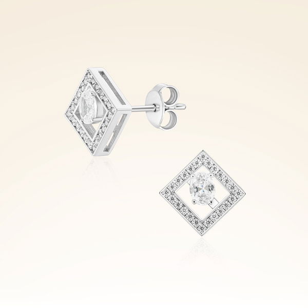 0,39 Karat Tektaş Pırlanta Küpe - Pare Pırlanta