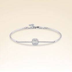 0,40 Karat Baget Pırlanta Bileklik - 1