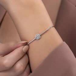 0,40 Karat Baget Pırlanta Bileklik - PR00897 - 3