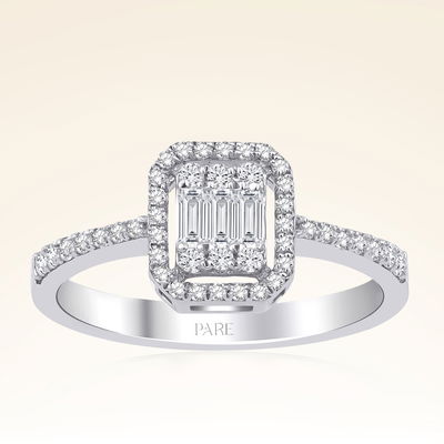 0,40 Karat Baget Pırlanta Yüzük - Pare Pırlanta