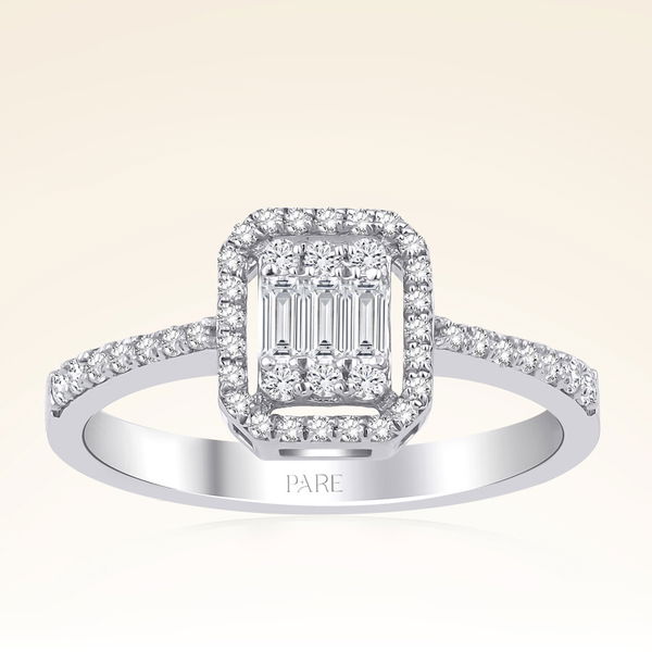 0,40 Karat Baget Pırlanta Yüzük - Pare Pırlanta