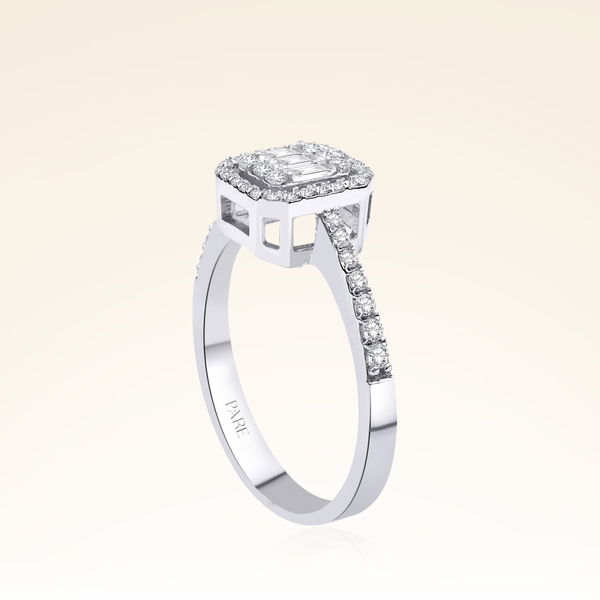 0,40 Karat Baget Pırlanta Yüzük - Pare Pırlanta