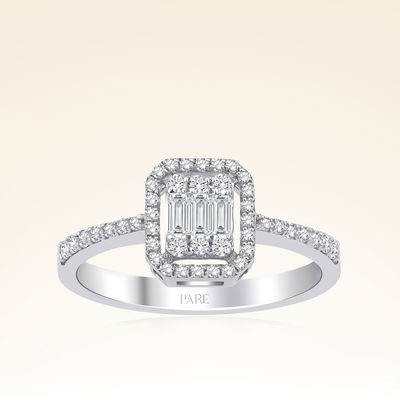 0,40 Karat Baget Pırlanta Yüzük - Pare Pırlanta