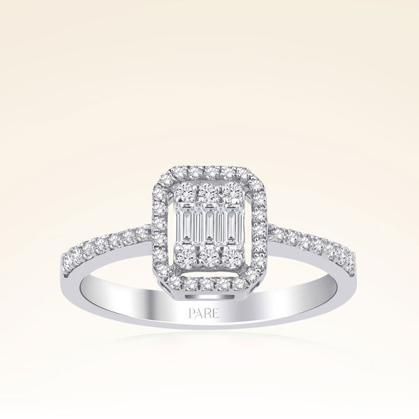 0,40 Karat Baget Pırlanta Yüzük - Pare Pırlanta