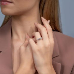 0,40 Karat Beştaş Pırlanta Yüzük - 3