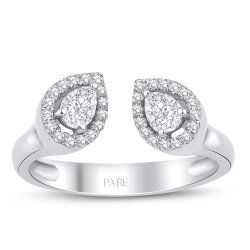 0,40 Karat Fantezi Damla Pırlanta Yüzük - PR01365 - 1
