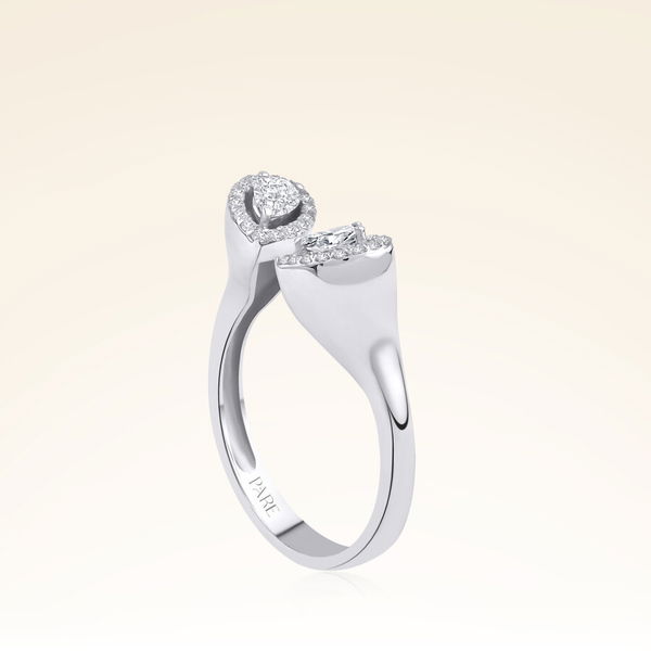 0,40 Karat Fantezi Damla Pırlanta Yüzük - Pare Pırlanta