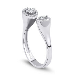 0,40 Karat Fantezi Oval Pırlanta Yüzük - PR01366 - 2