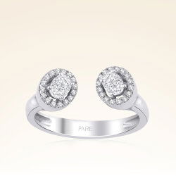 0,40 Karat Fantezi Oval Pırlanta Yüzük - 1