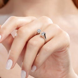 0,40 Karat Fantezi Pırlanta Yüzük - 4