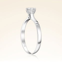 D Renk 0,40 Karat HRD Sertifikalı Tektaş Pırlanta Yüzük - 2