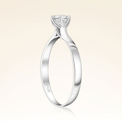 D Renk 0,40 Karat HRD Sertifikalı Tektaş Pırlanta Yüzük - Pare Pırlanta