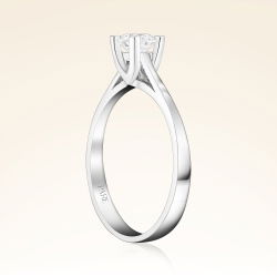 D Renk 0,40 Karat HRD Sertifikalı Tektaş Pırlanta Yüzük - 2