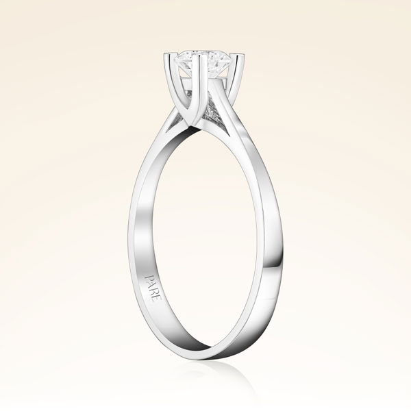 G Renk 0,40 Karat HRD Sertifikalı Tektaş Pırlanta Yüzük - Pare Pırlanta