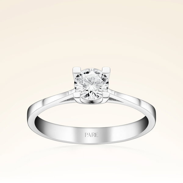 G Renk 0,40 Karat HRD Sertifikalı Tektaş Pırlanta Yüzük - Pare Pırlanta