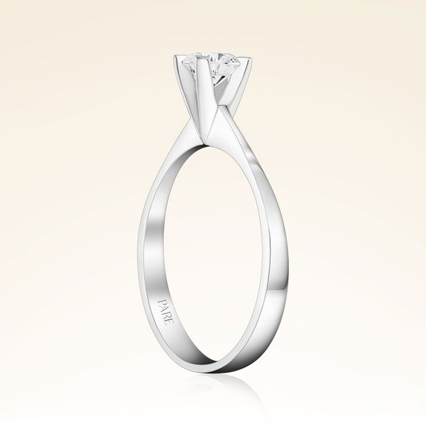 D Renk 0,40 Karat HRD Sertifikalı Tektaş Pırlanta Yüzük - Pare Pırlanta