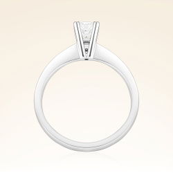 G Renk 0,40 Karat HRD Sertifikalı Tektaş Pırlanta Yüzük - 3