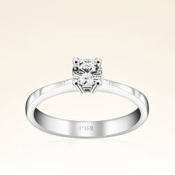 G Renk 0,40 Karat HRD Sertifikalı Tektaş Pırlanta Yüzük - 1