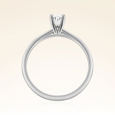 0,40 Karat Oval Tektaş Pırlanta Yüzük - Pare Pırlanta