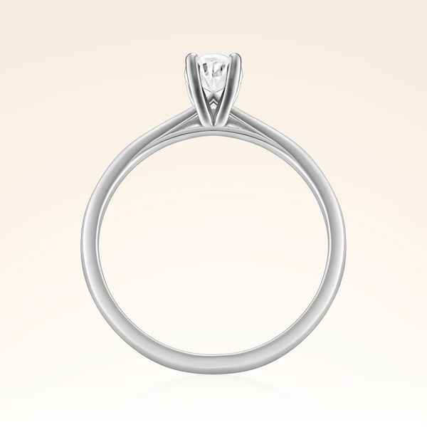 0,40 Karat Oval Tektaş Pırlanta Yüzük - Pare Pırlanta