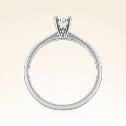 0,40 Karat Oval Tektaş Pırlanta Yüzük - 2